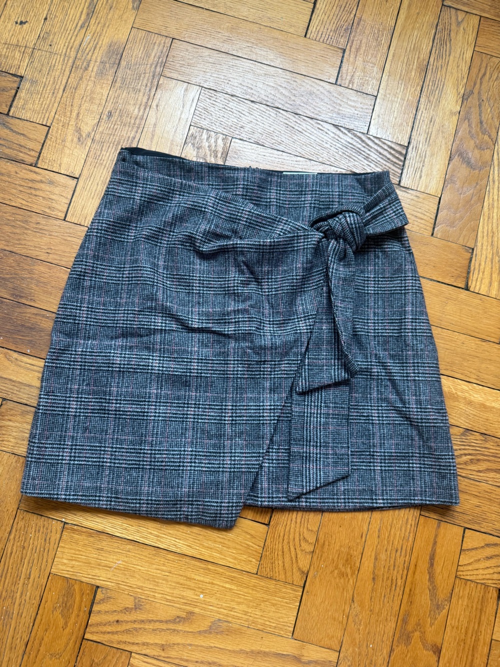 Wilfred Gray A line mini Plaid Skirt